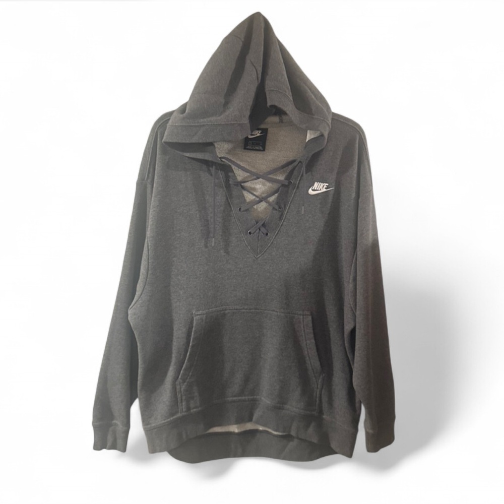 Nike Lace V-Neck Hoodie Sweatshirt Size Women’s Small